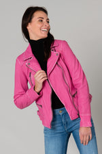 Pink leather perfecto - Image n°8
