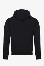 Black H line embroidered hoodie - Image n°3