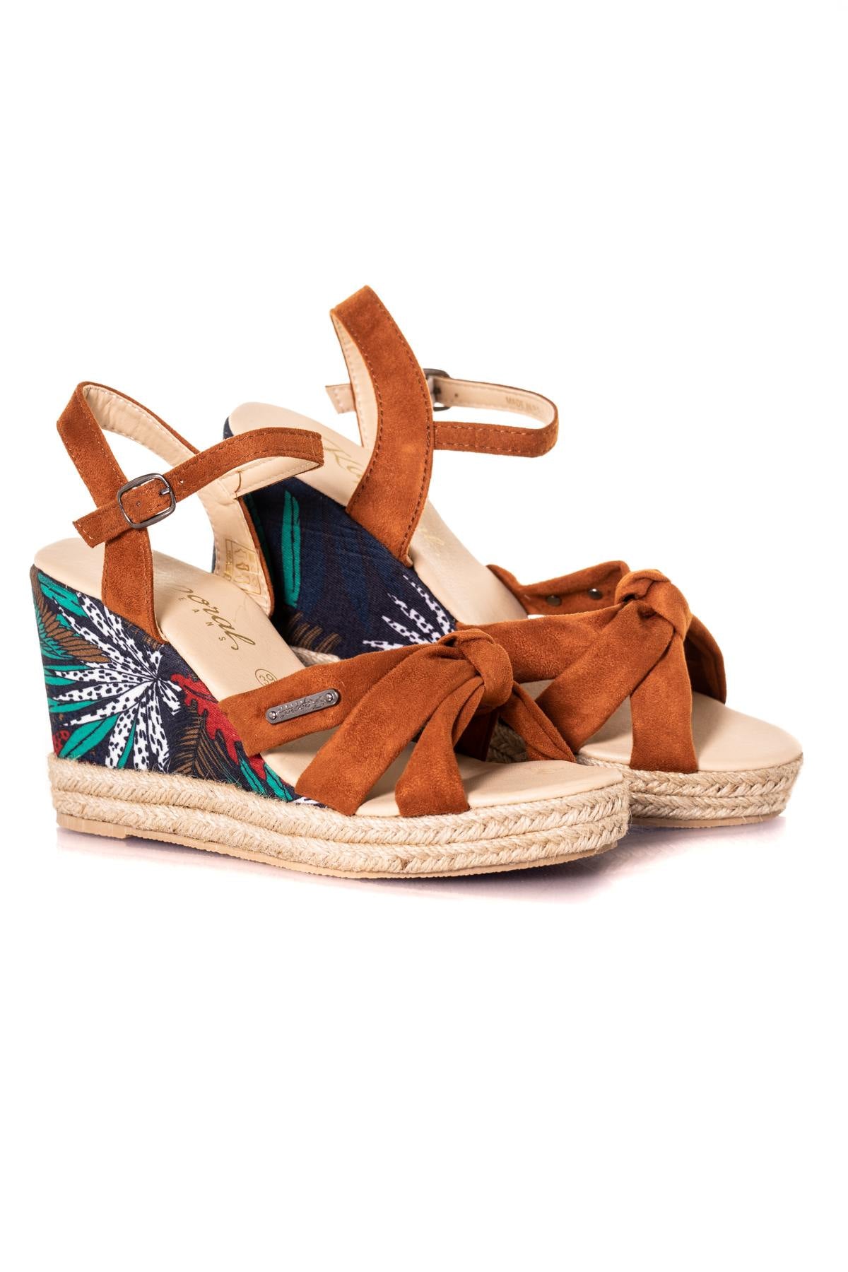 Brown wedge heels - Image n°6