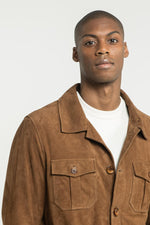Velvet-look leather jacket - Image n°15