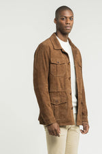 Velvet-look leather jacket - Image n°16