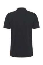 Orange navy blue polo shirt - Image n°4