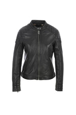 Biker look leather jacket - Image n°18