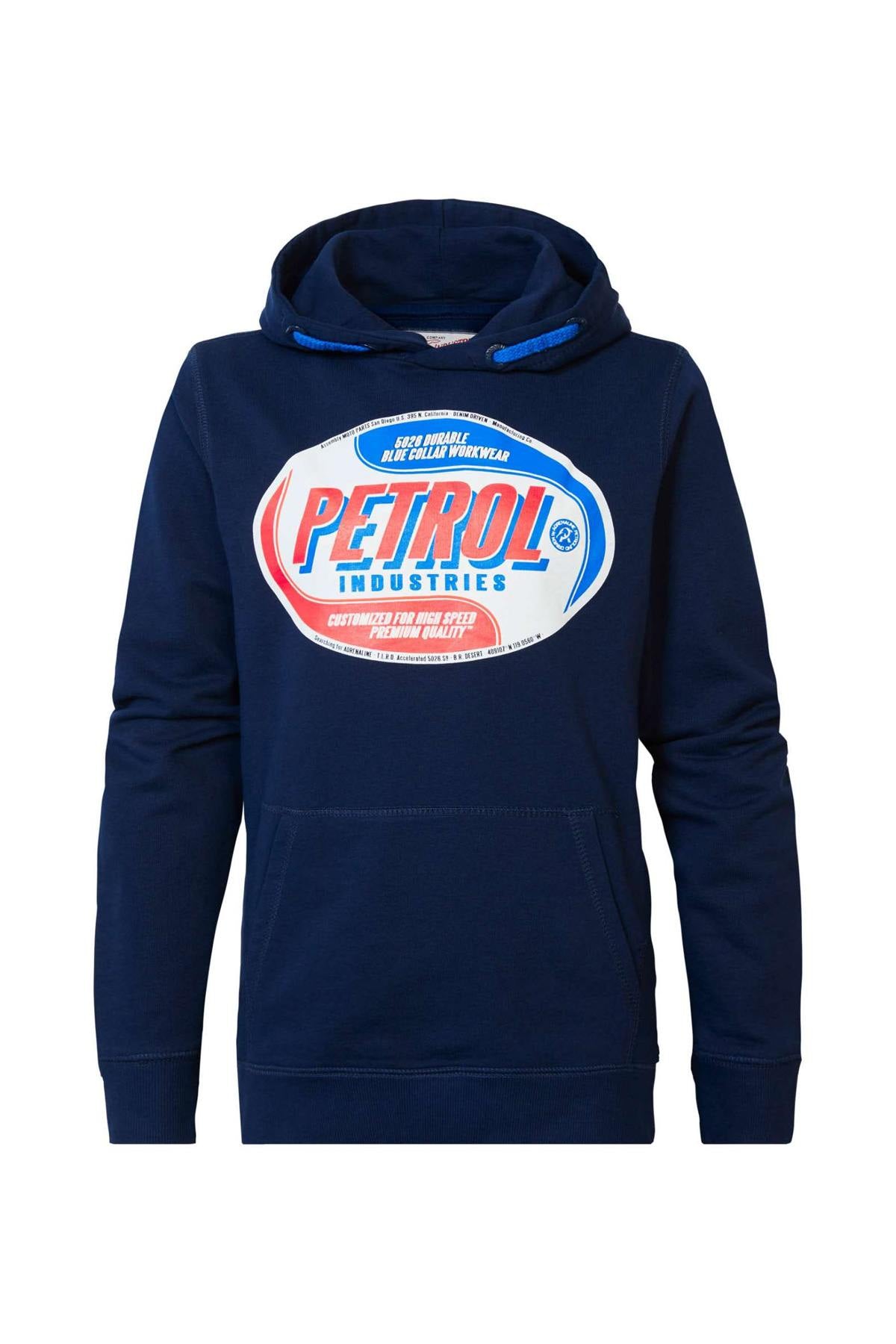Navy hooded sweatshirt - Image n°3