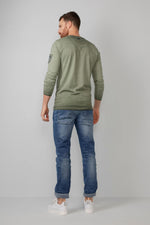 Washed blue slim fit & stretch jeans - Image n°6