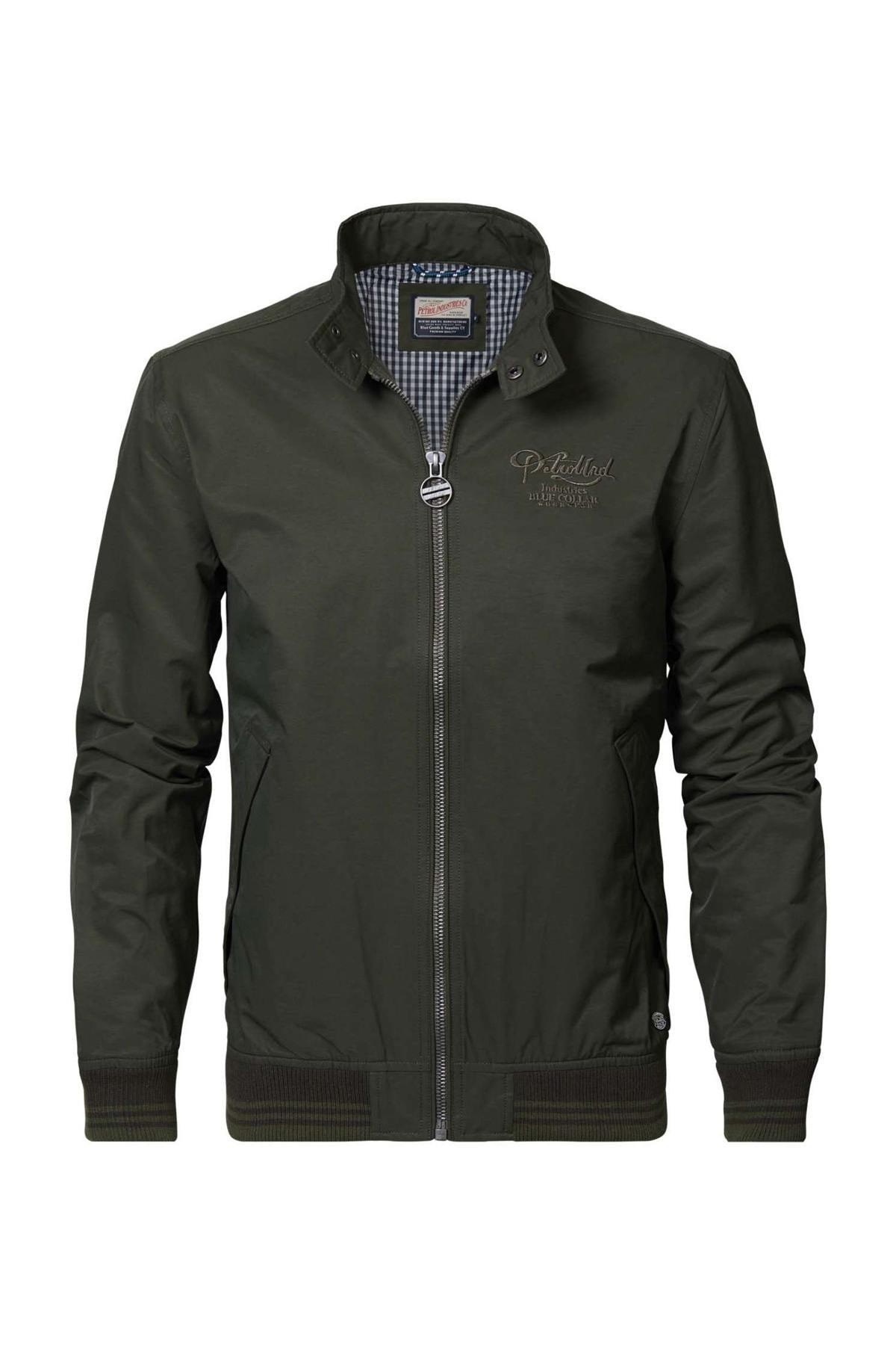 Khaki nylon bomber jacket - Image n°2