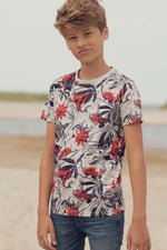 Boys' floral pattern t-shirt - Image n°1