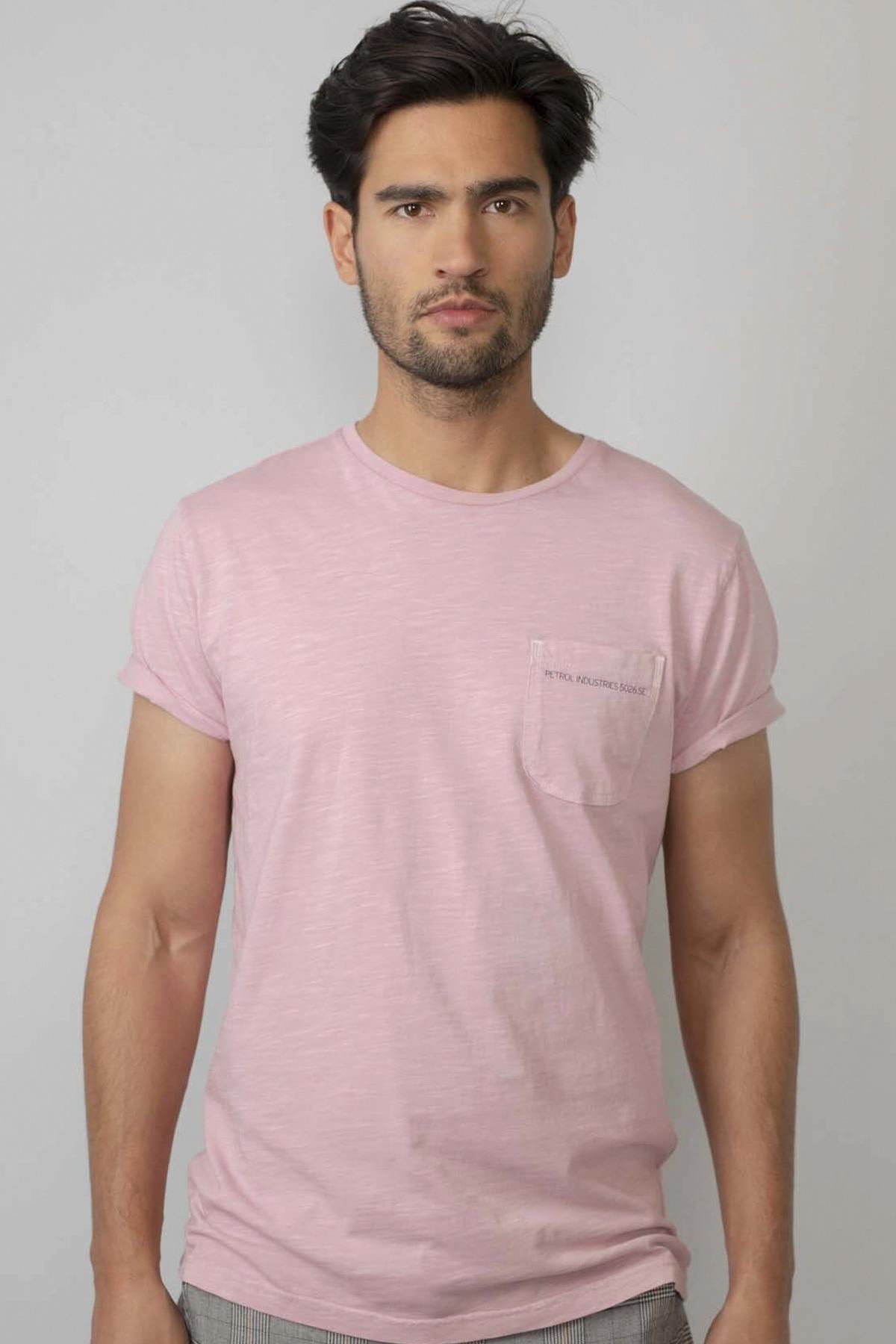 Men's light pink t-shirt - Image n°2