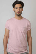 Men's light pink t-shirt - Image n°2