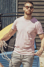 Men's light pink t-shirt - Image n°1