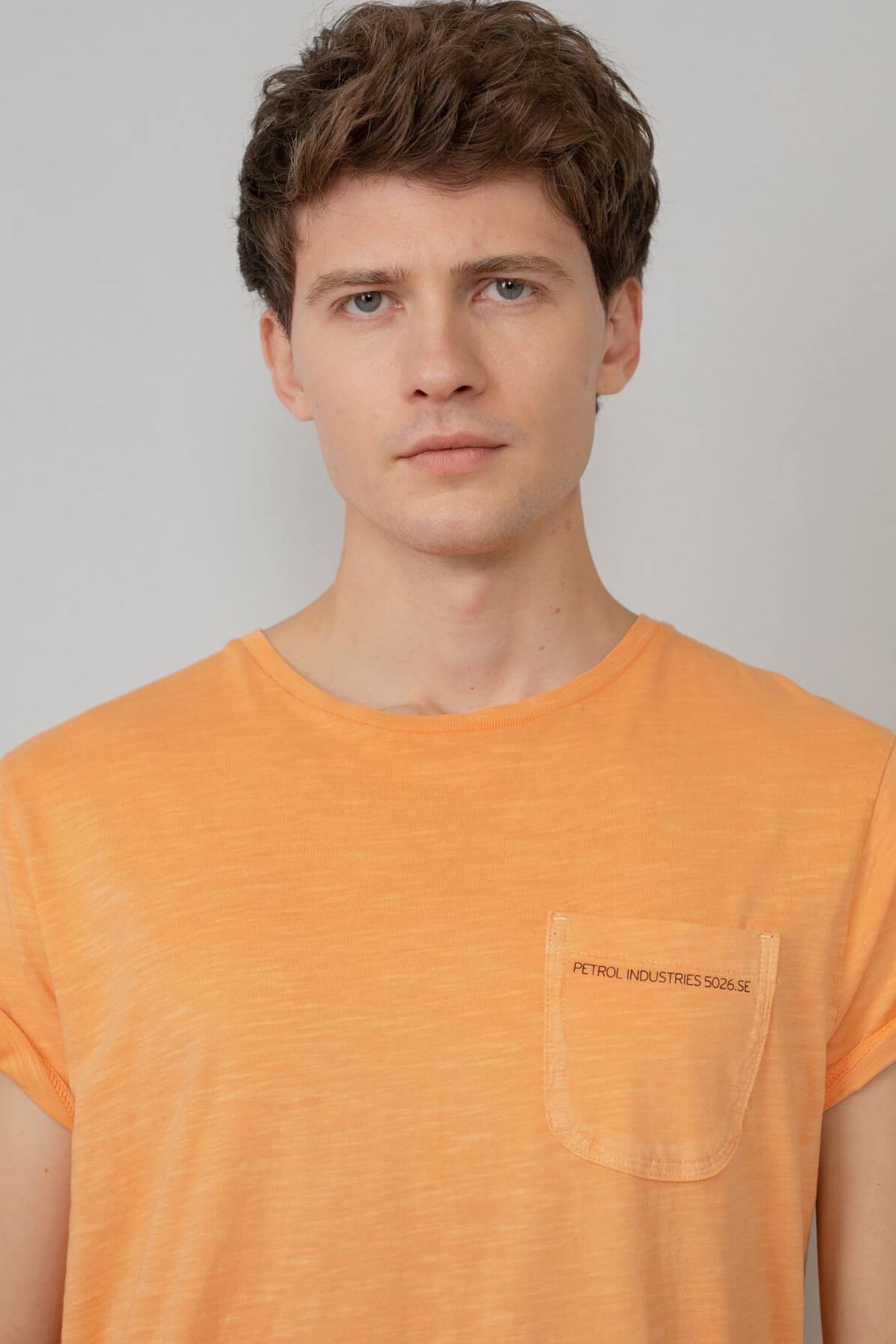 Men's pastel orange T-shirt - Image n°2