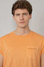 Men's pastel orange T-shirt - Image n°2