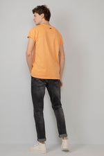 Men's pastel orange T-shirt - Image n°3