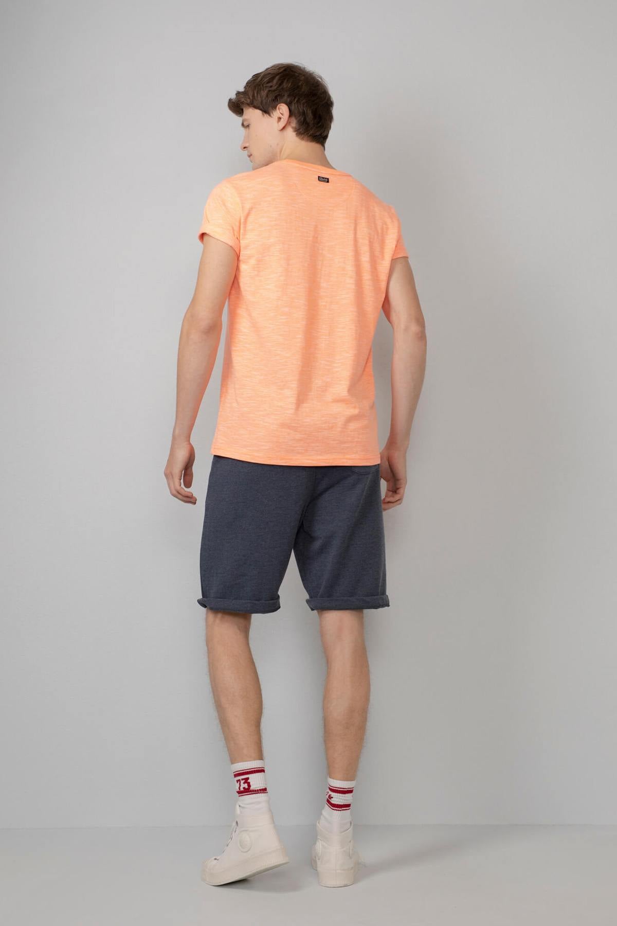 Men's heather orange t-shirt - Image n°4