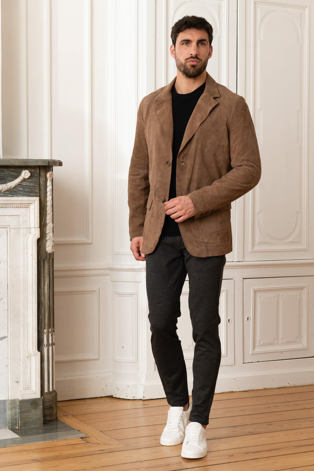 Suede goatskin blazer - Image n°2