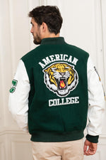 White and green US varsity teddy - Image n°2