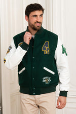 White and green US varsity teddy - Image n°4
