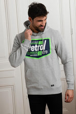 Heather gray hooded sweater - Image n°1