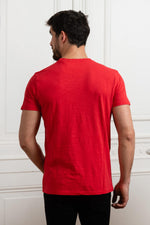Red round neck t-shirt - Image n°2
