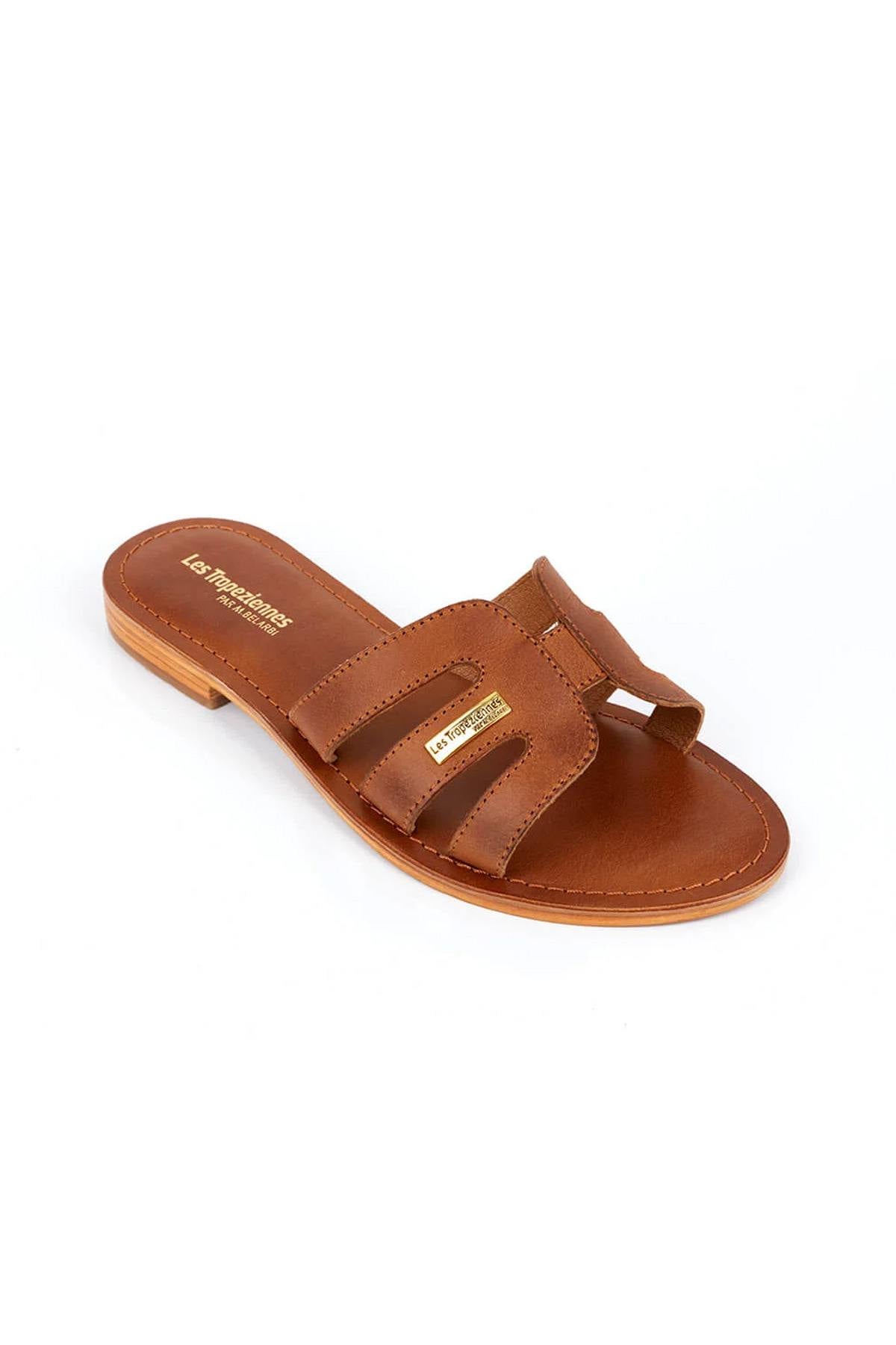 100% brown leather mules - Image n°2