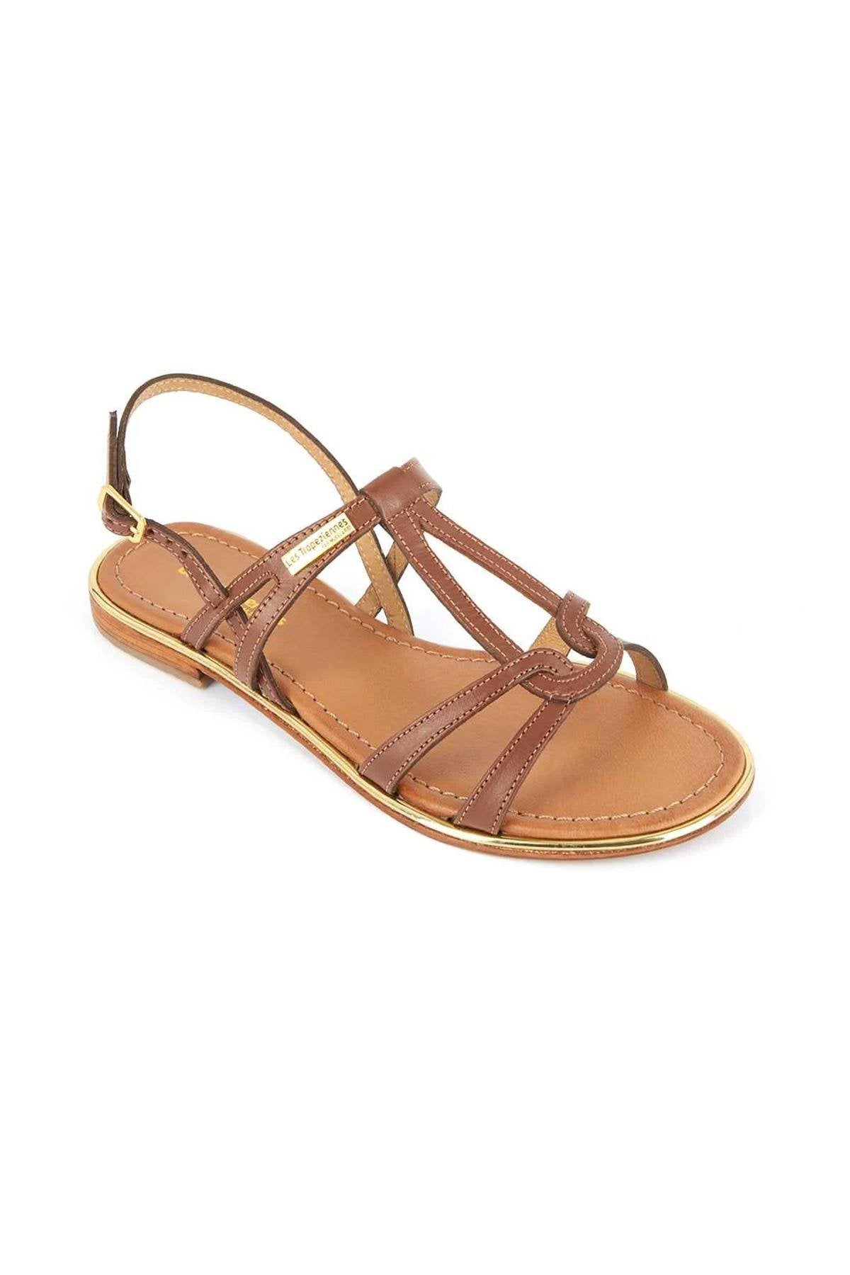 Women's 100% leather sandals - Image n°1
