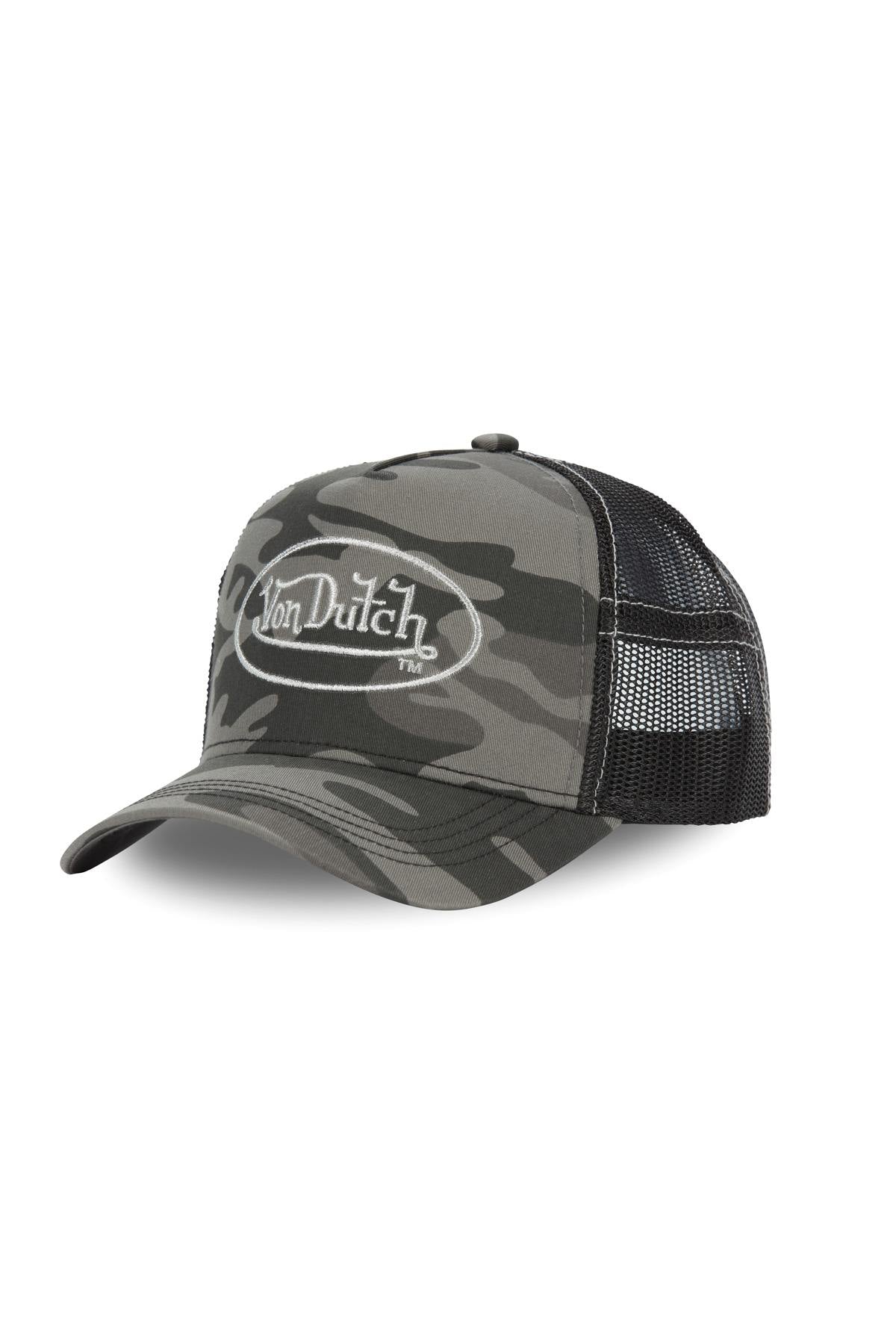 Silver gray camouflage cap - Image n°1