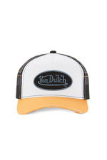 White, black and yellow trucker cap - Image n°2