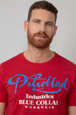 Men's red round neck t-shirt - Image n°4