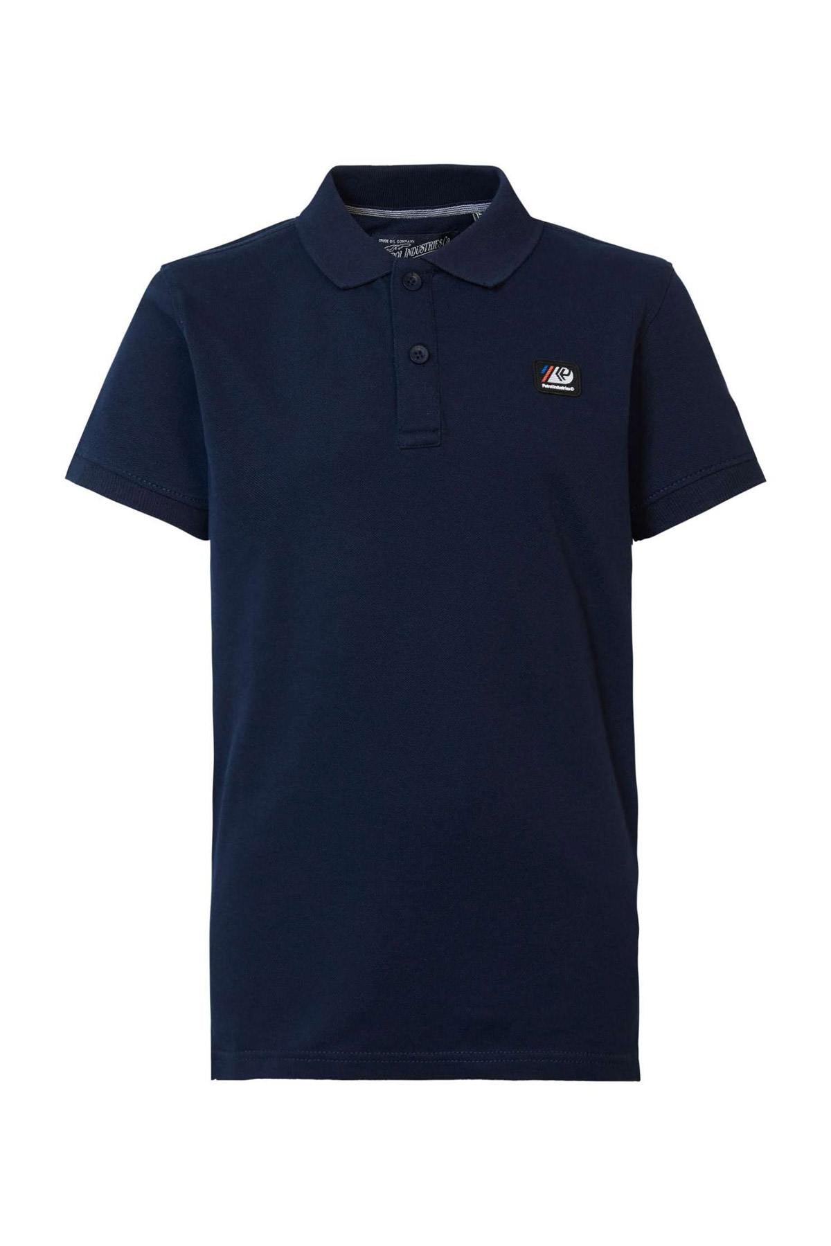 Men's navy blue polo shirt - Image n°1