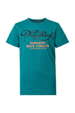 Men's green round neck t-shirt - Image n°1