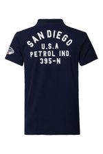 San Diego navy blue polo shirt - Image n°2
