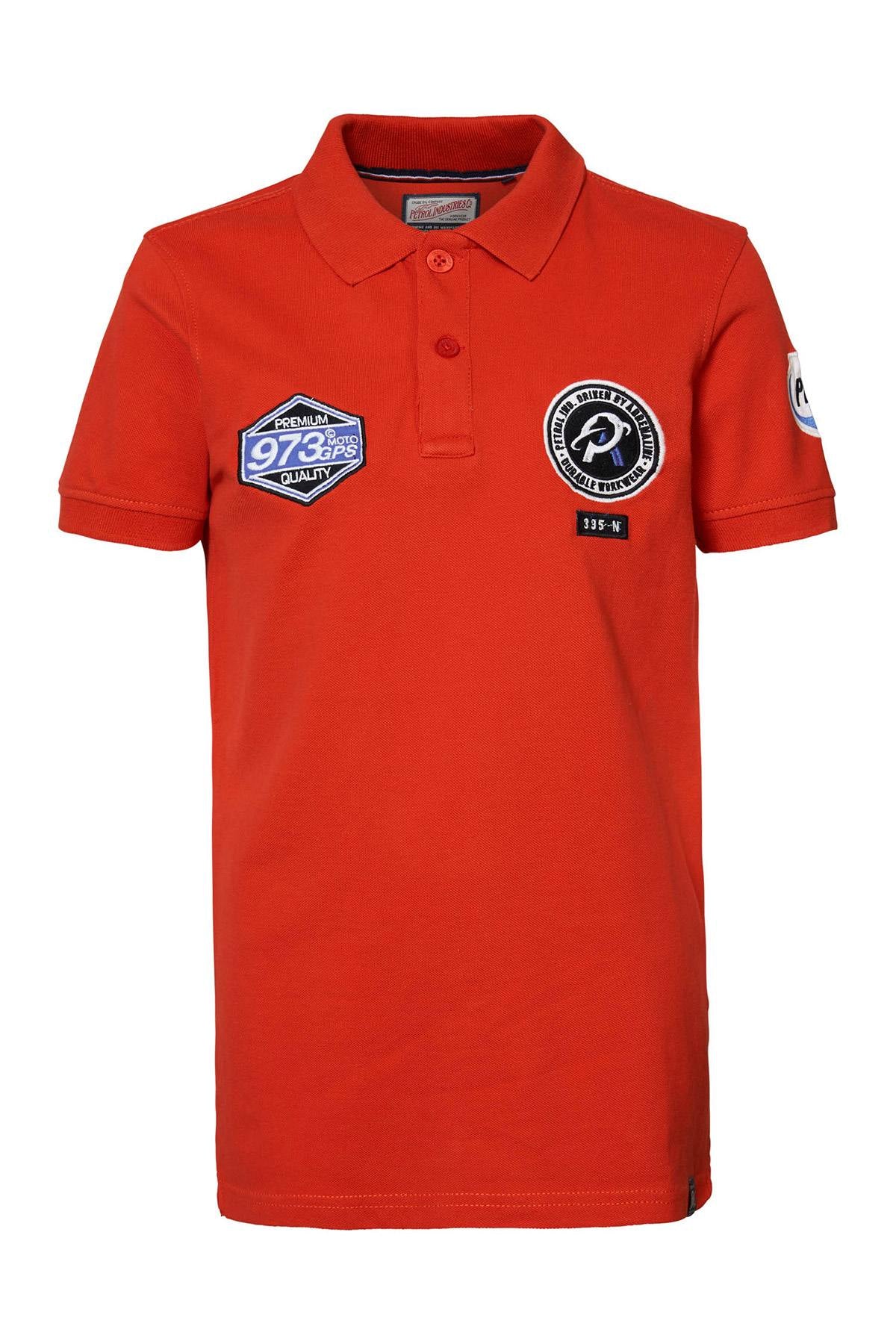 Junior polo shirt with patches - Image n°1