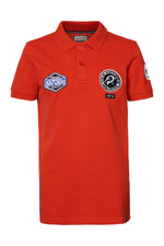 Junior polo shirt with patches - Image n°1