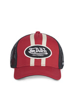 Racing cap red black white - Image n°1
