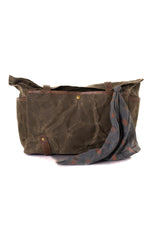 Vintage khaki military travel bag - Image n°2