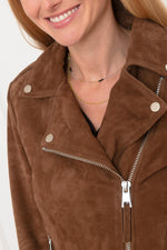 Perfecto in cognac suede leather - Image n°6