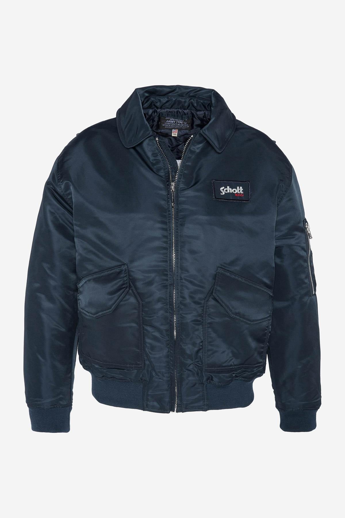Retro 90's navy blue bomber jacket - Image n°6