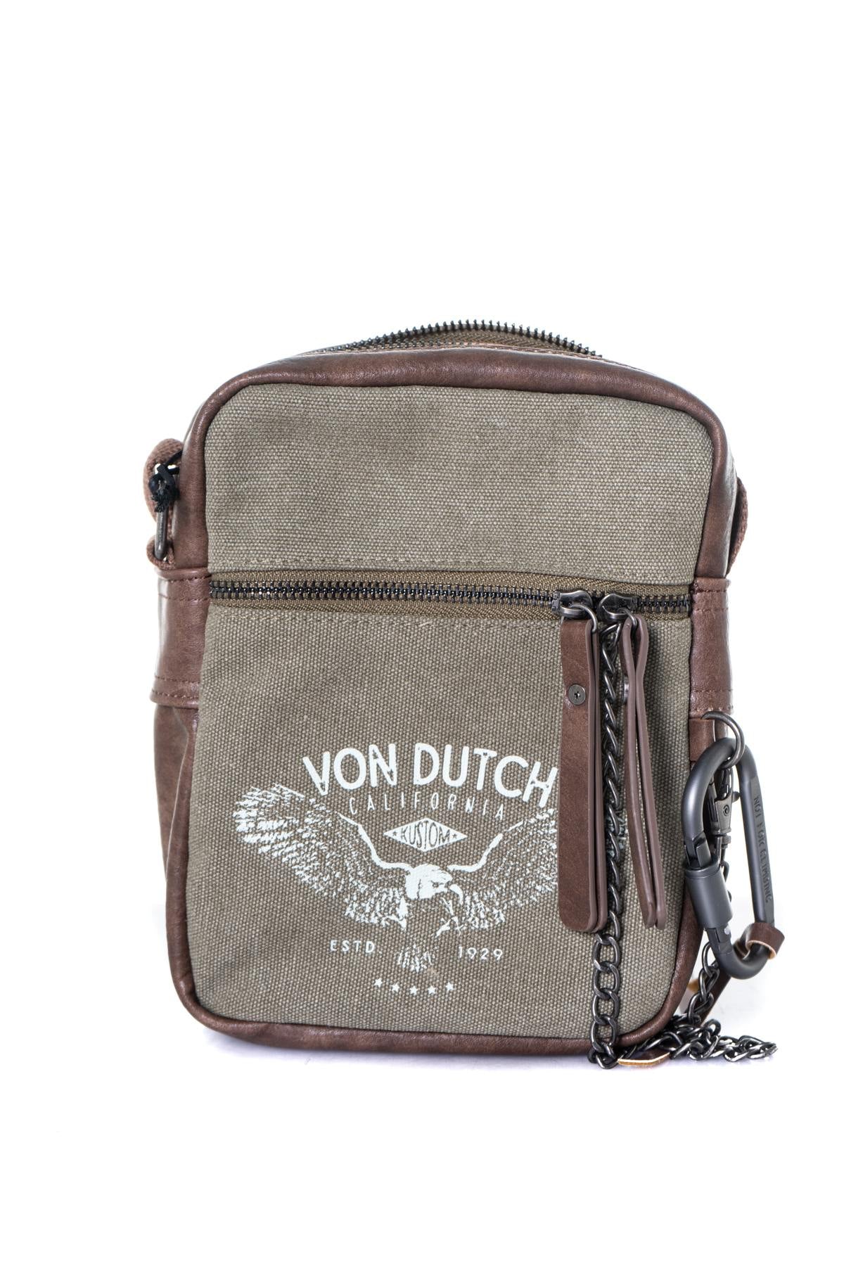 Men's khaki bag - Image n°1
