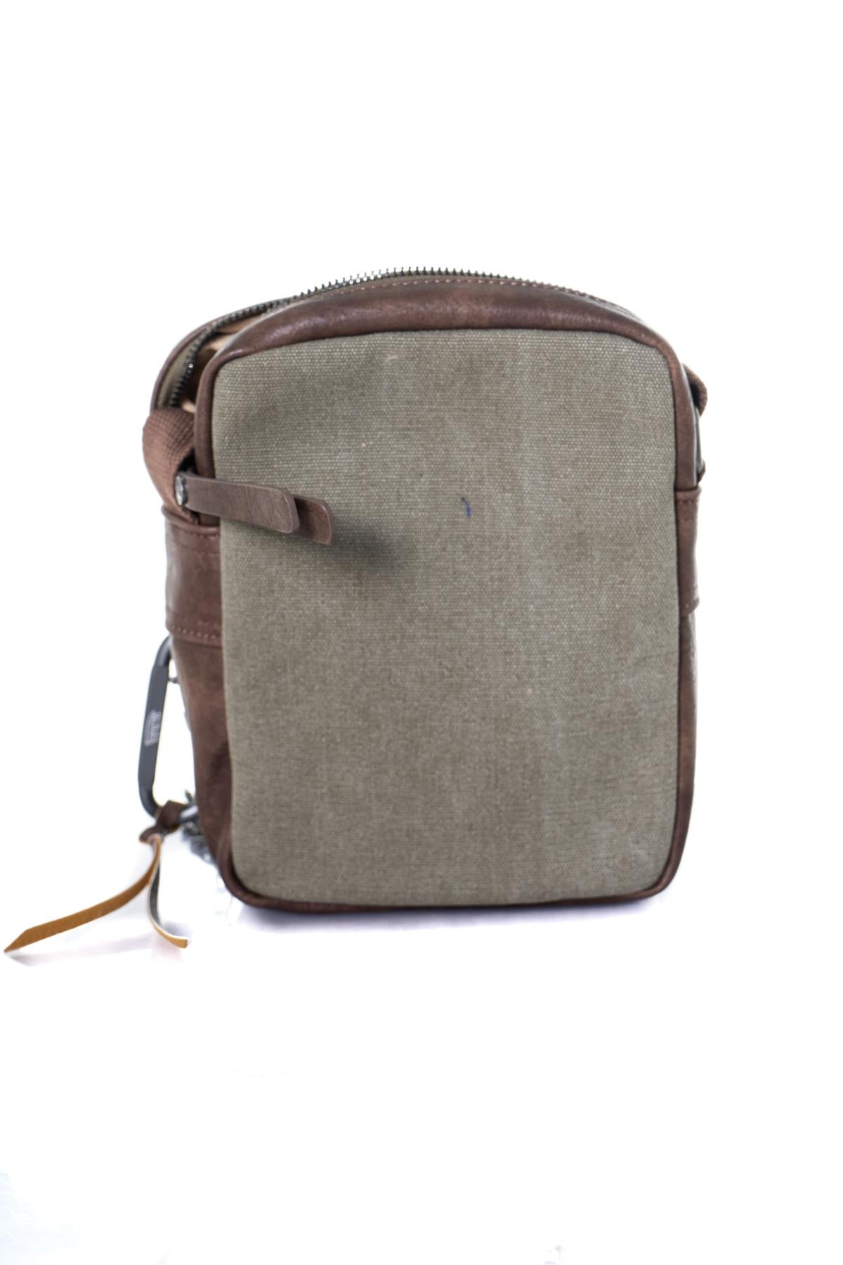 Men's khaki bag - Image n°2