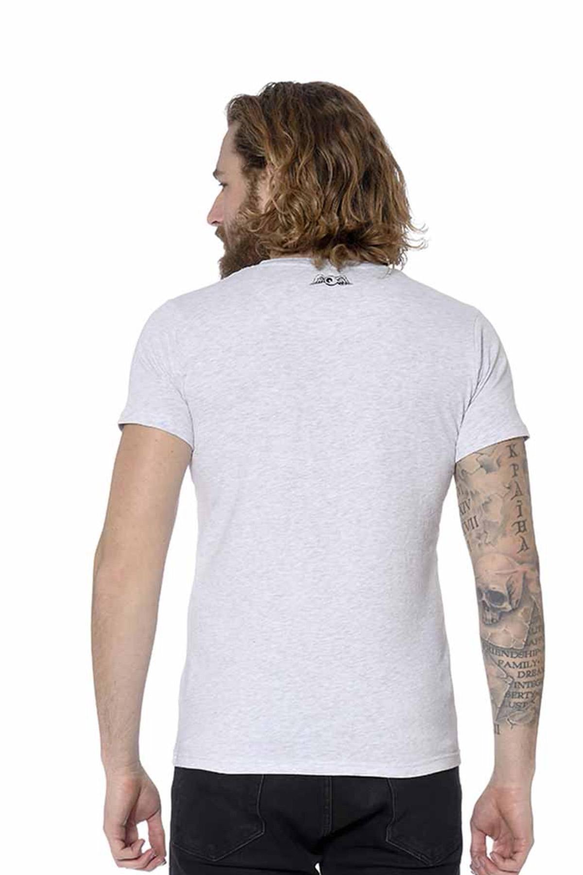 White biker-style t-shirt - Image n°2