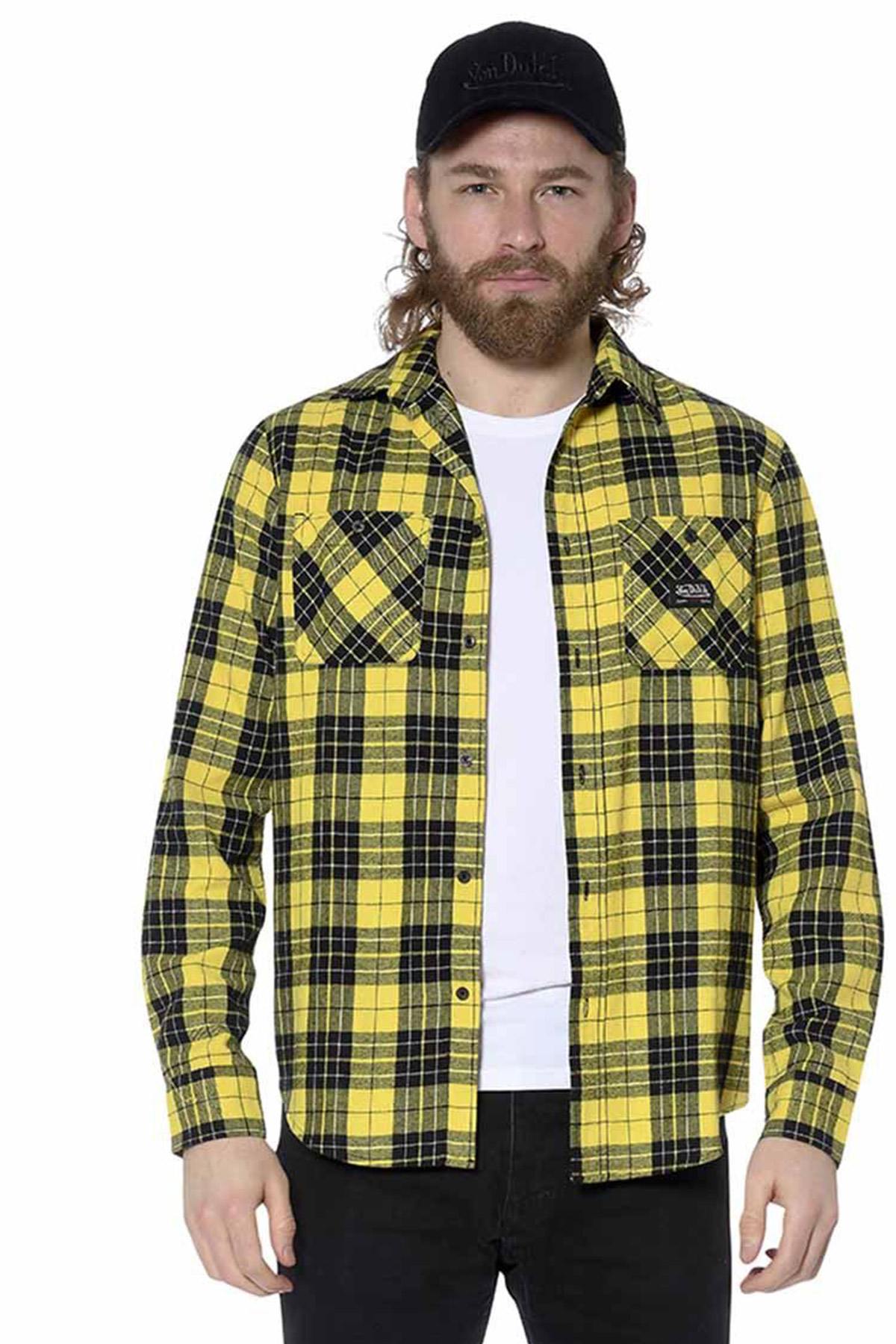 Yellow checked shirt - Image n°1