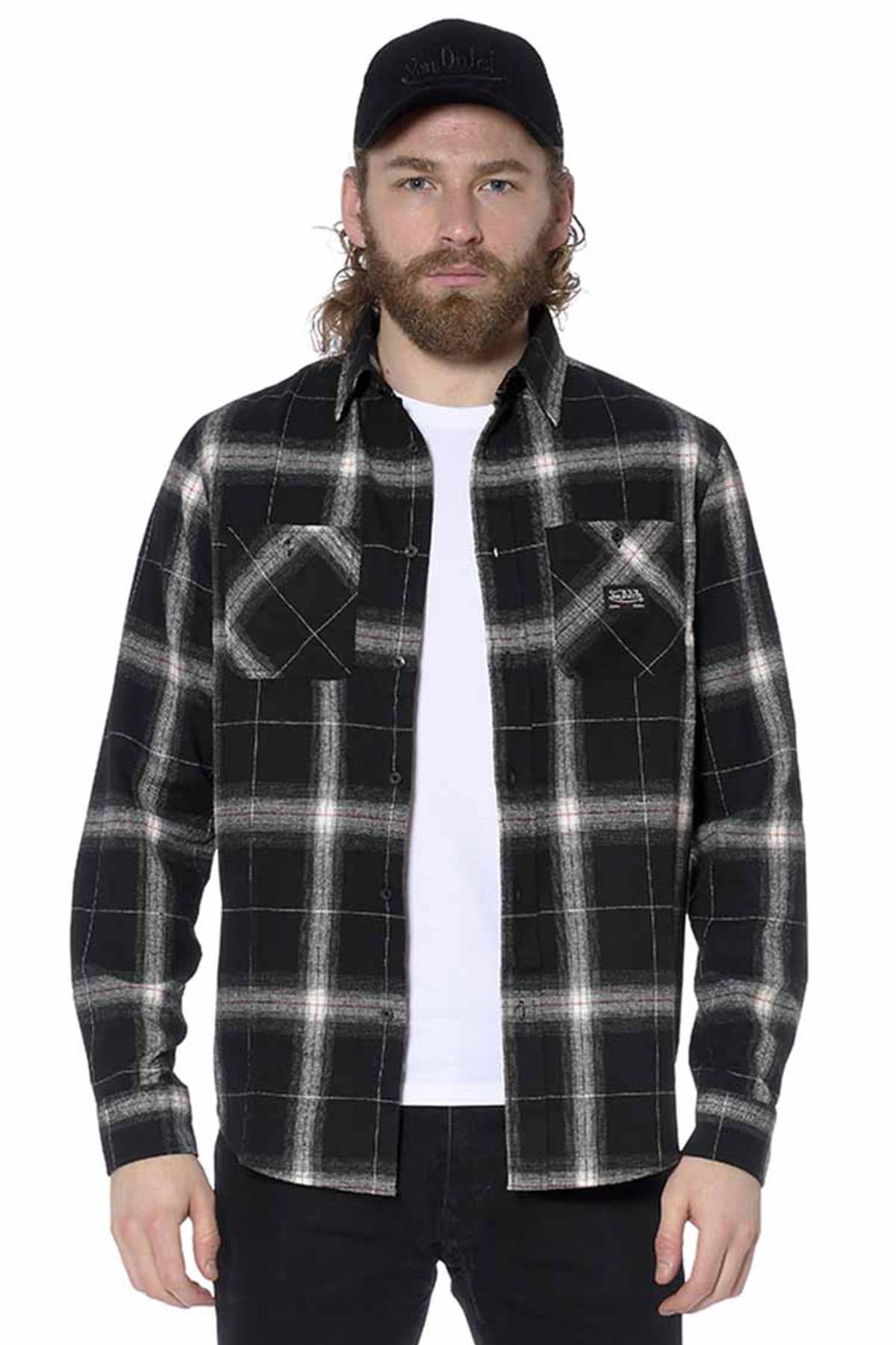 Black checked shirt - Image n°1