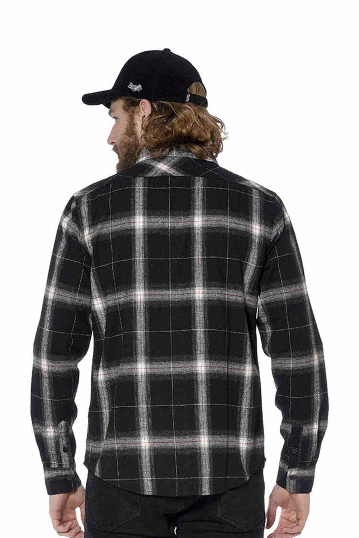 Black checked shirt - Image n°3