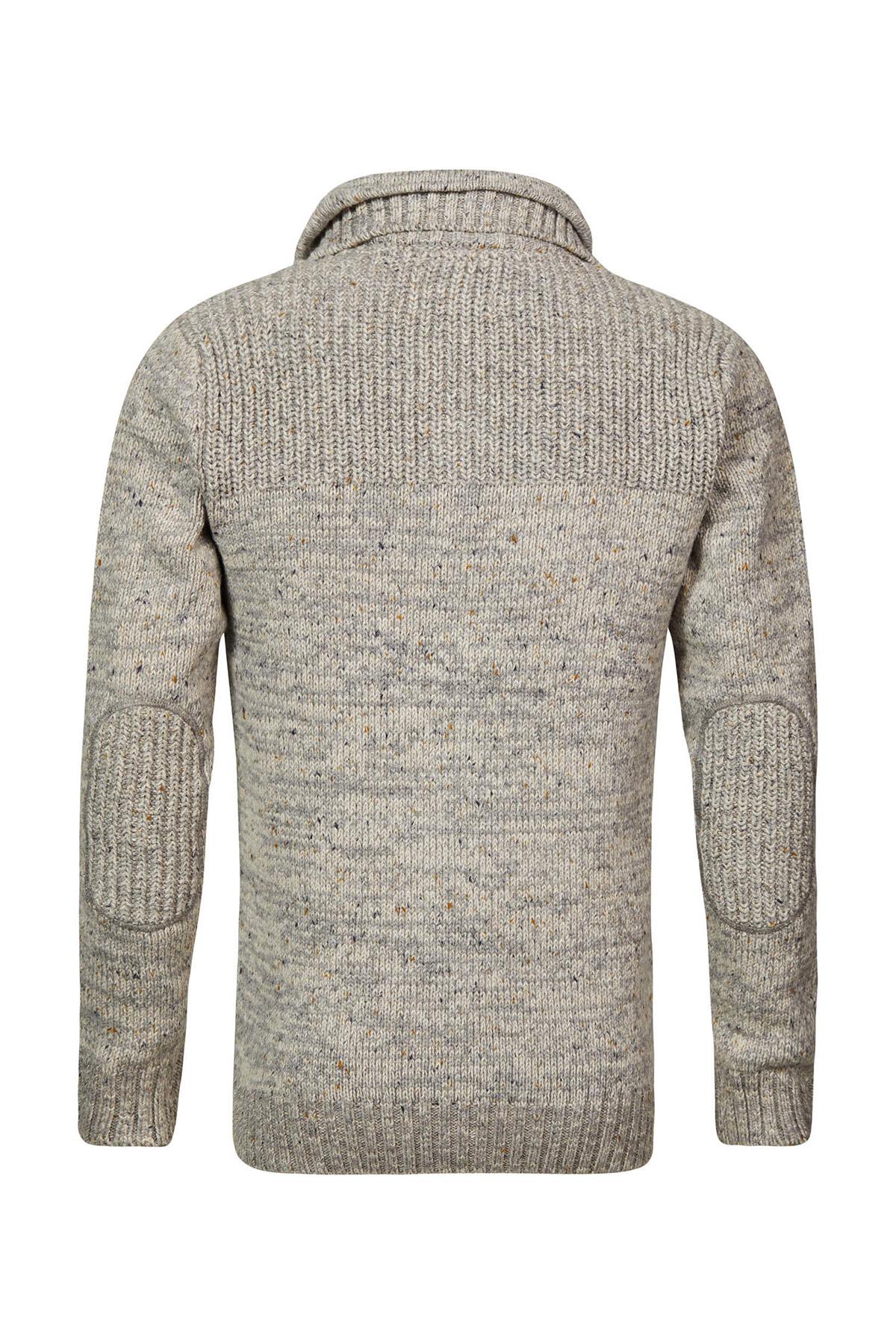 Off-white chunky knit raglan sweater - Image n°3