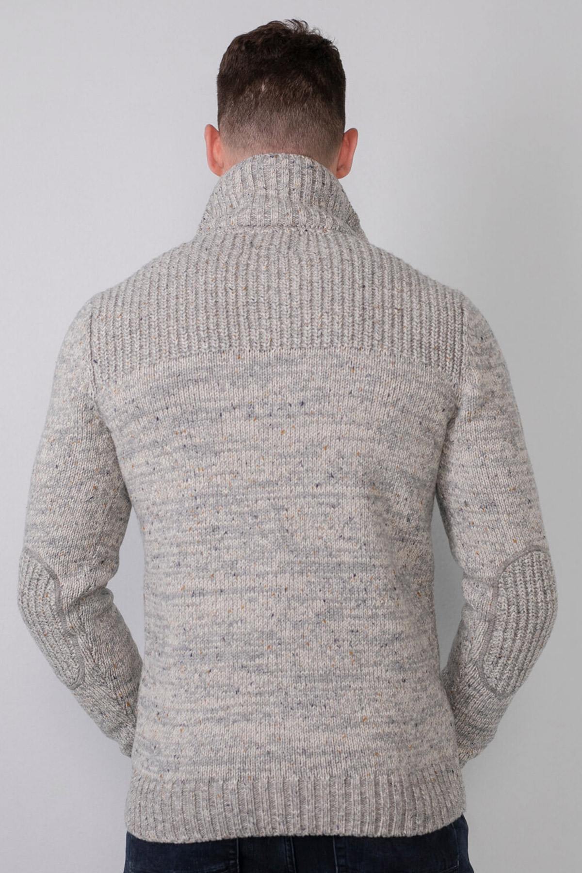 Off-white chunky knit raglan sweater - Image n°6