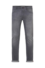 Men's light gray slim jeans - Image n°6