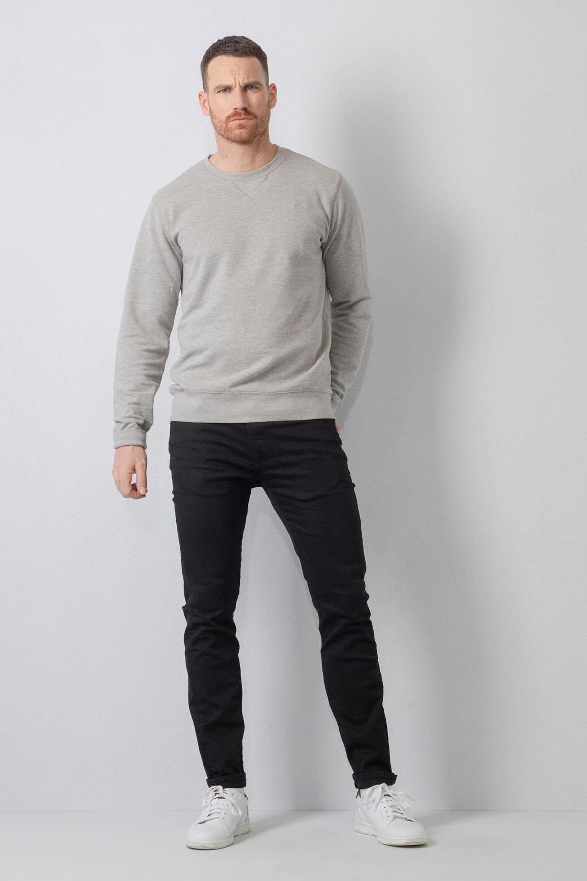 Men's black slim-fit jeans - Image n°3