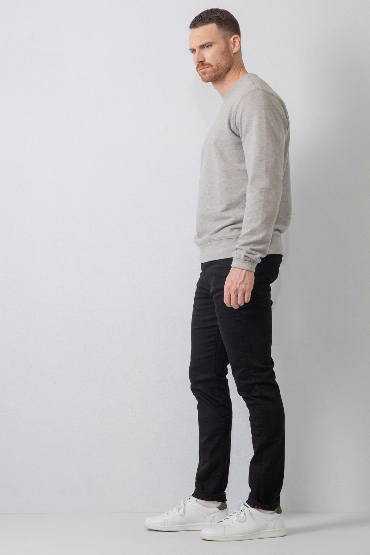 Men's black slim-fit jeans - Image n°5