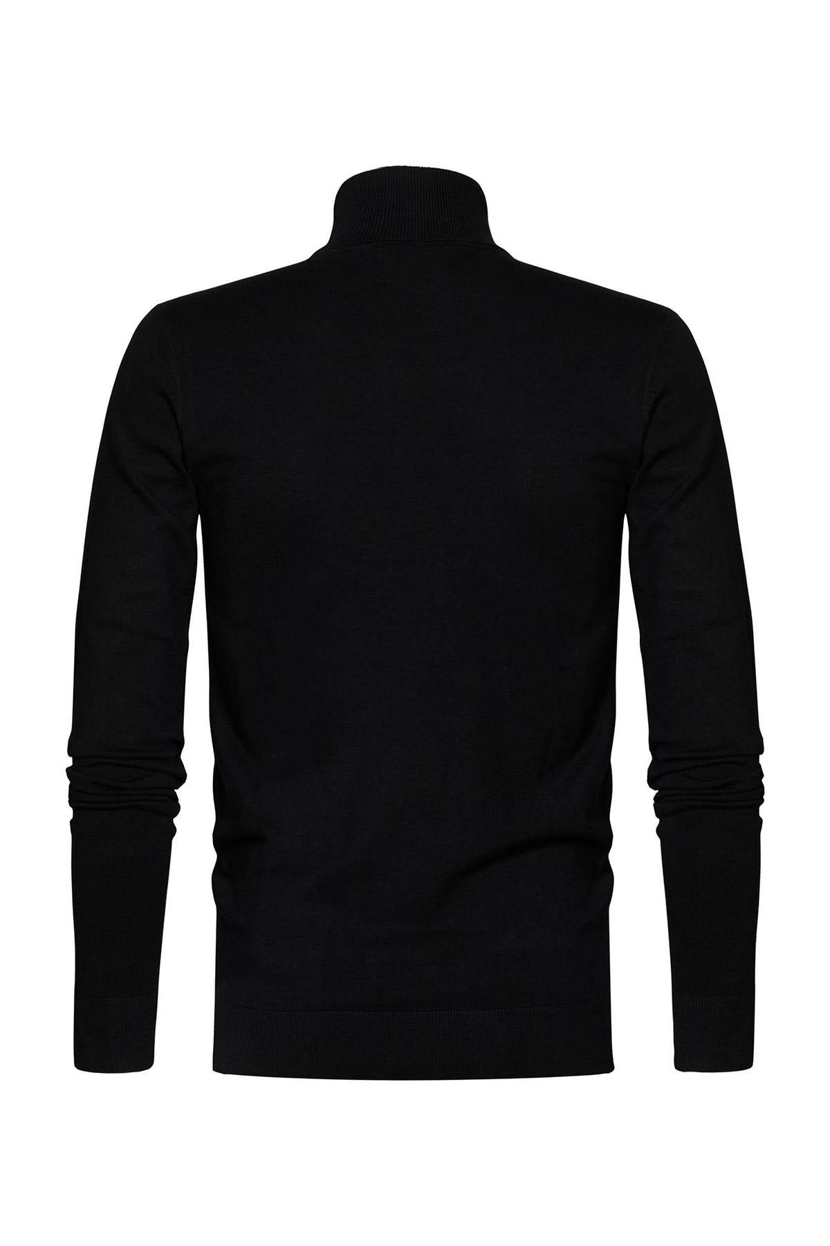 Black turtleneck sweater for men - Image n°7
