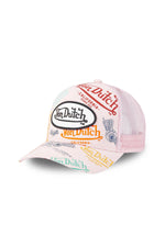 Pale pink multi-logo cap - Image n°1